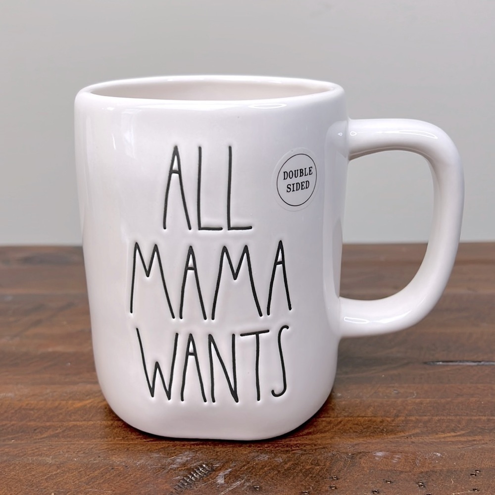 Rae Dunn • All Mama Wants Is A Silent Night Double sided Mug - Picture 2 of 8